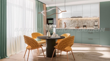 Кухня MDF Олив мат 9119