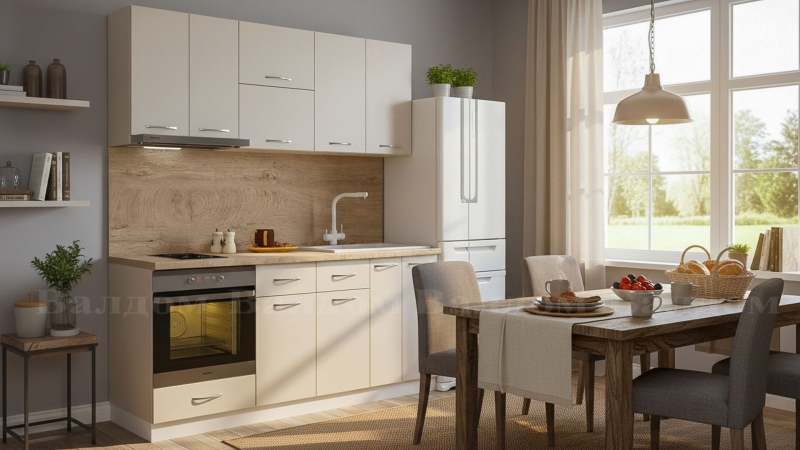 Кухня Сара MDF капучино 1