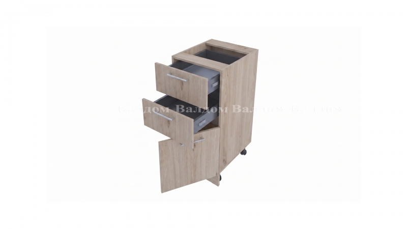 Шкаф с чекмеджета и врата 40 см, сонома с Hettich